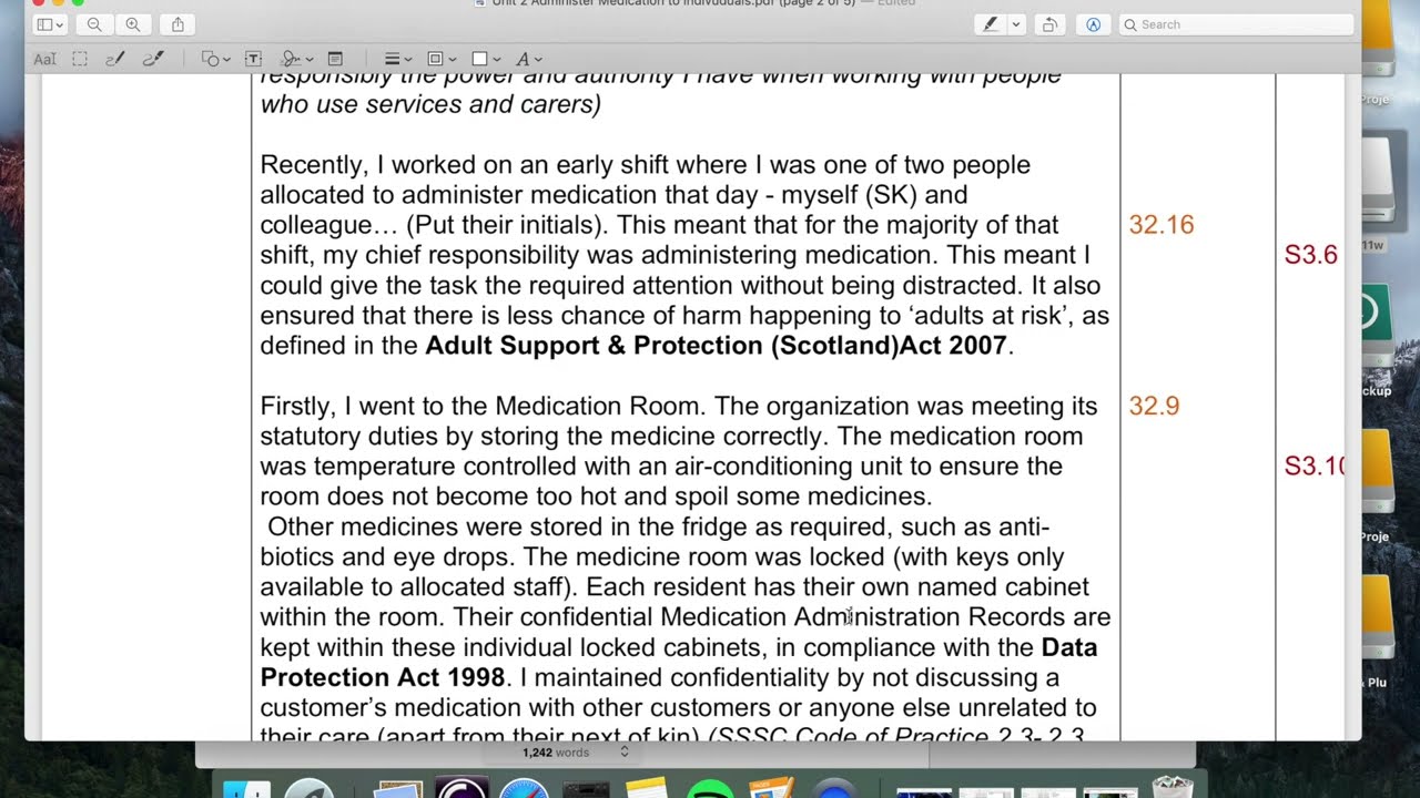 How to pass SVQ Level 3 (Medication Administration to individuals Reflective count)