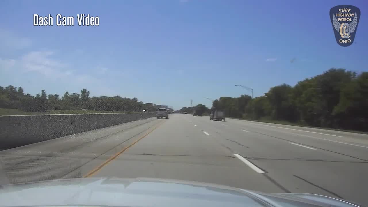 OSHP Dash Cam of chase on I-70