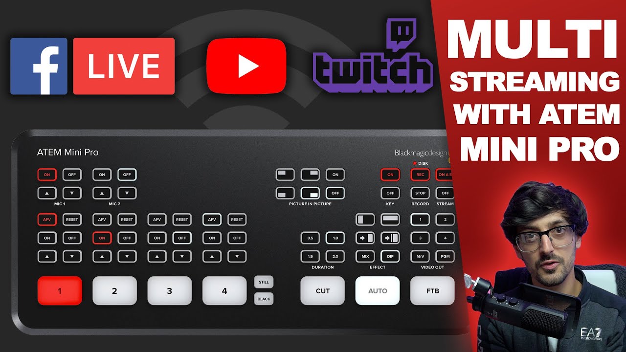 ATEM Mini Pro | How to stream to MULTIPLE destinations at once