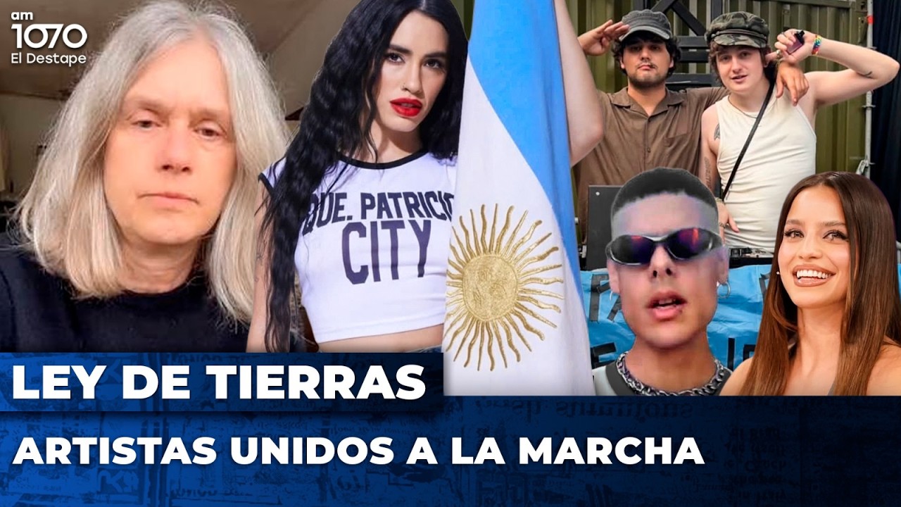 🥊 DILLOM, JUANA MOLINA Y LALI IMPULSAN LA MARCHA DEL JUEVES CONTRA LA LEY DE TIERRAS