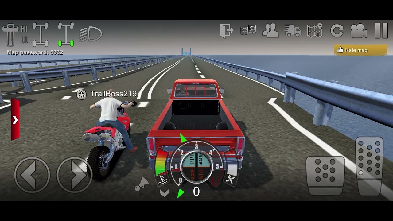 Playing Offroad Outlaws with my friend