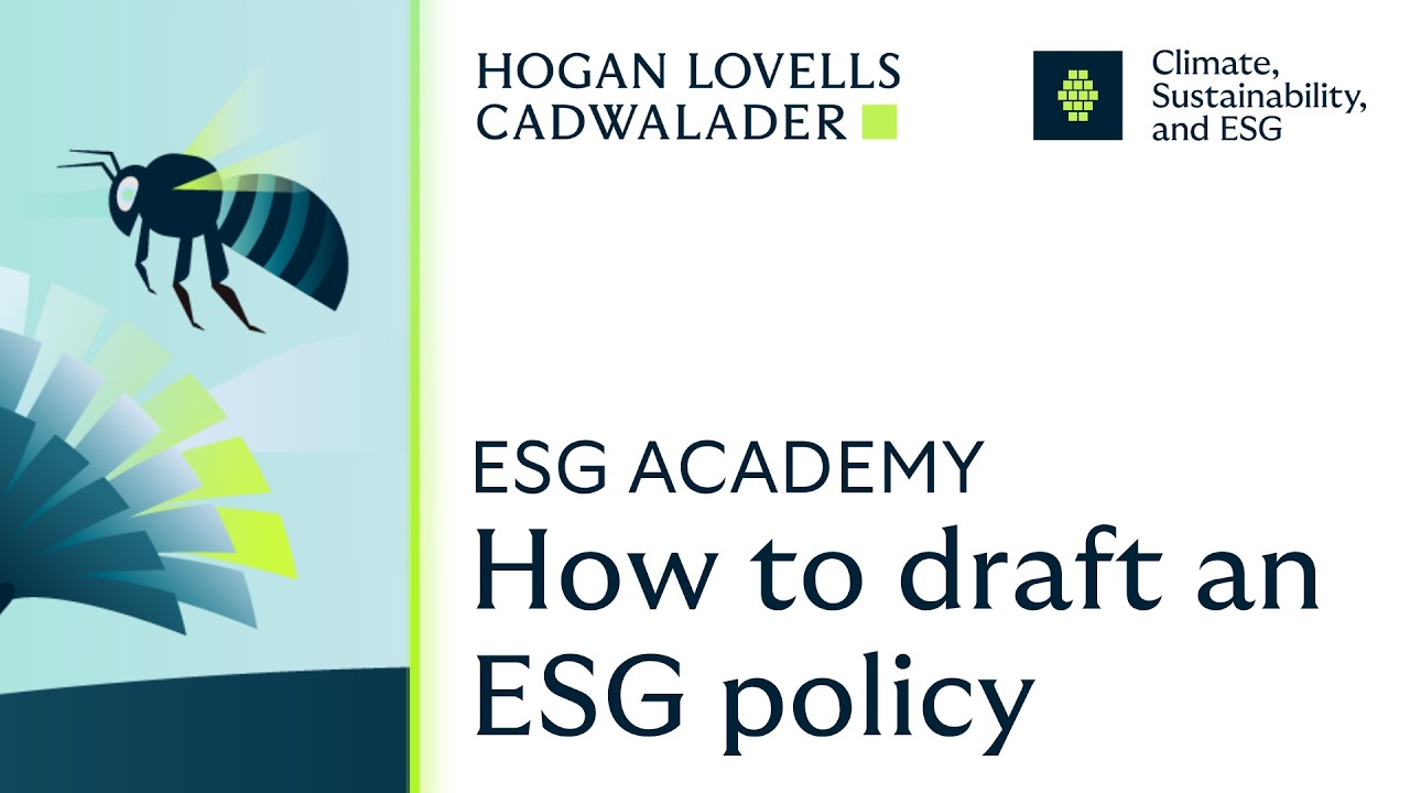 ESG Academy: How to draft an ESG policy