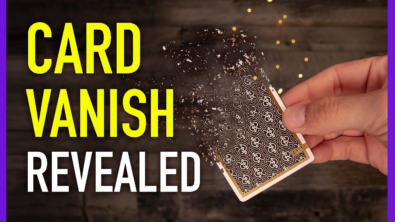 How to VANISH a CARD using MAGIC! (tutorial)