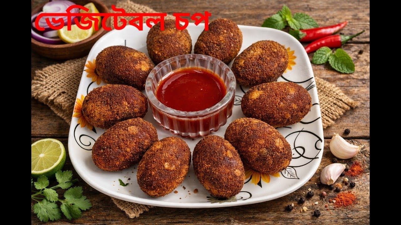 একদম বাঙালির তেলেভাজার দোকানের মতো ভেজিটেবল চপ বানিয়ে নিন। Bengali Vegetable Chop।@shreerrannaghar 