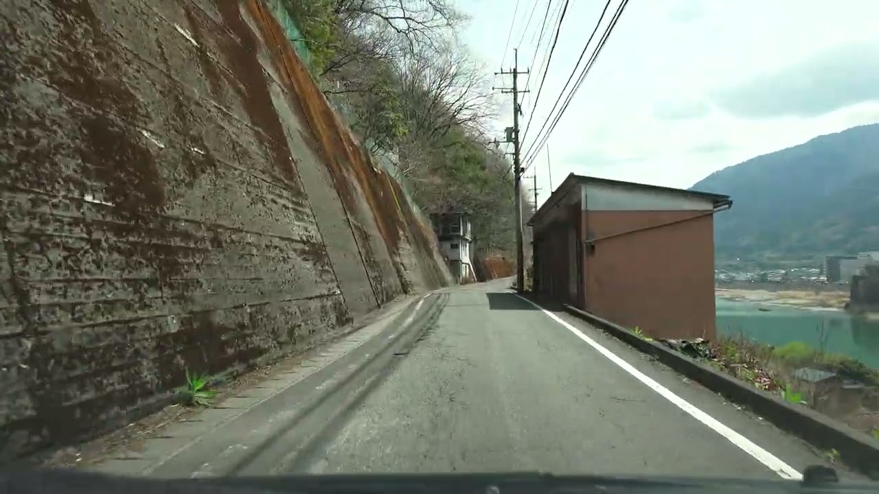 4K　徳島県道267号　東行き　等速　徳島県三好市・旧池田町