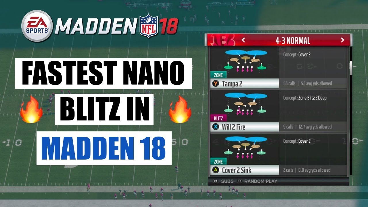 Fastest Nano Blitz In Madden 18 | Madden 18 Nano Blitz