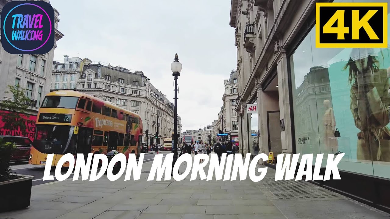 London Morning Walk 4K | Peaceful Streets & City Vibes