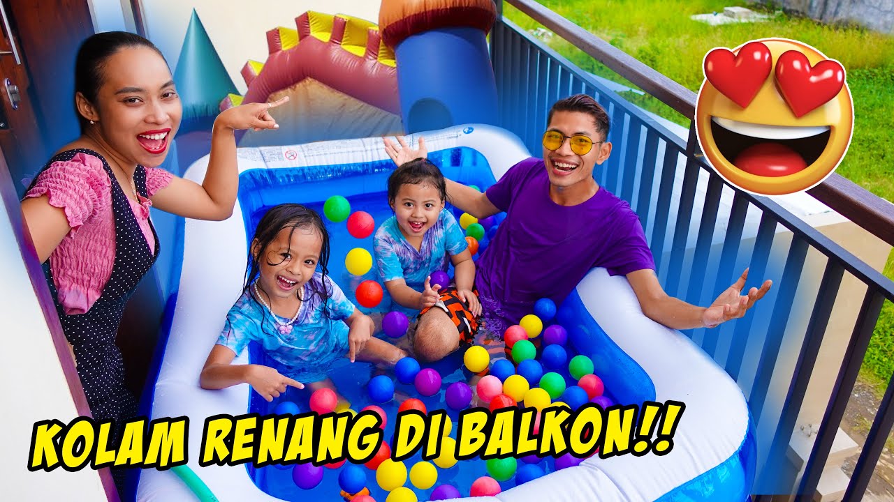 BIKIN KOLAM RENANG DI BALKON RUMAH‼️😱 BISA NGINTIP TETANGGA SEBELAH WKWKWK🤣