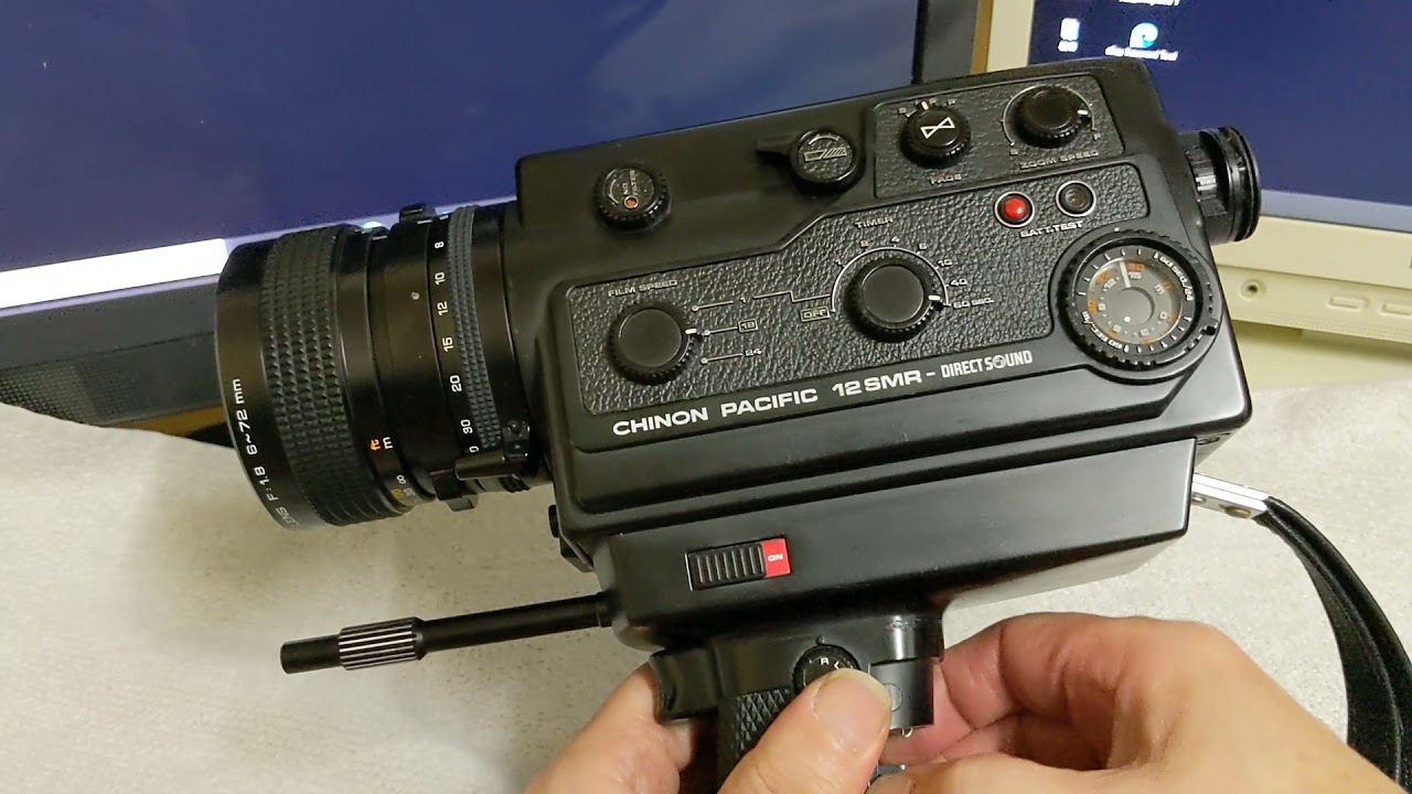 Chinon Pacific 12SMR Direct Sound Super-8 Sound Camera Excellent From Japan