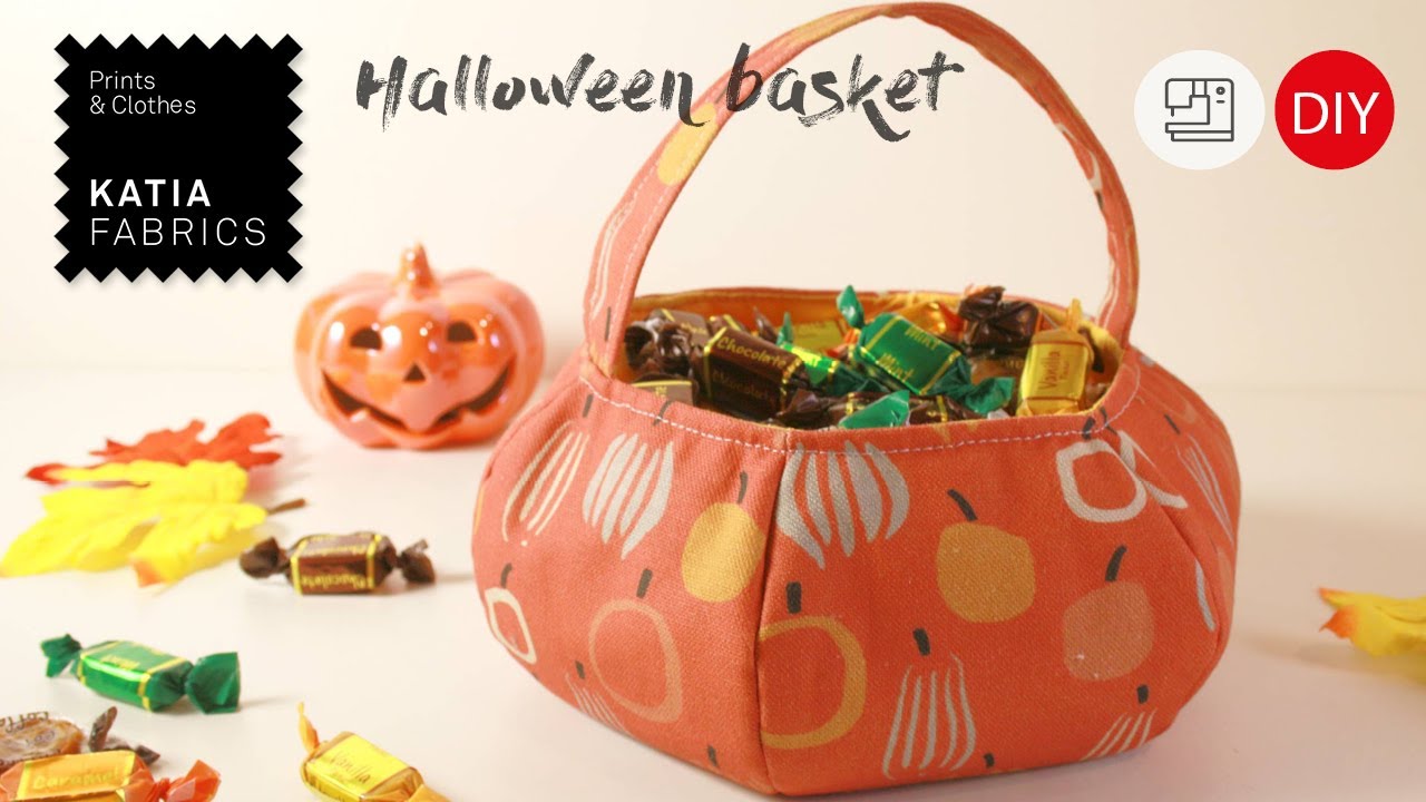 Cómo hacer una canasta de Halloween 🎃 Tutorial de costura