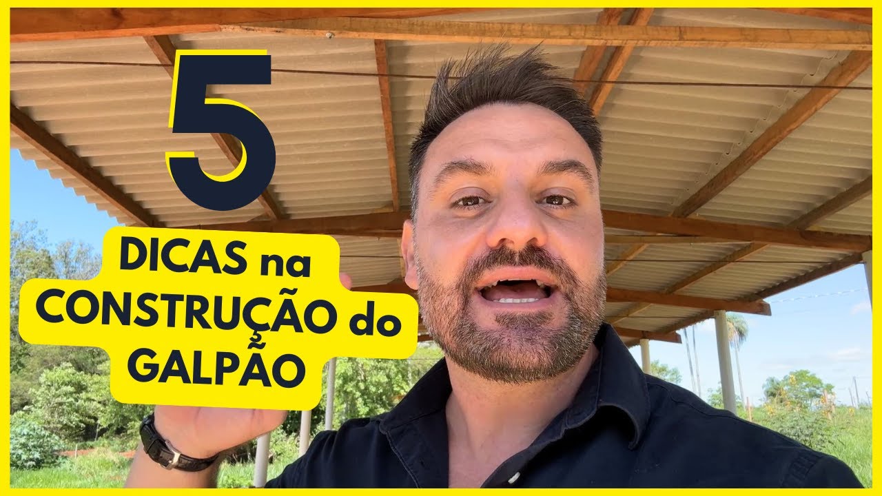 5 DICAS na CONSTRUÇÃO do GALPÃO para CRIAÇÃO de GALINHAS CAIPIRAS POEDEIRAS