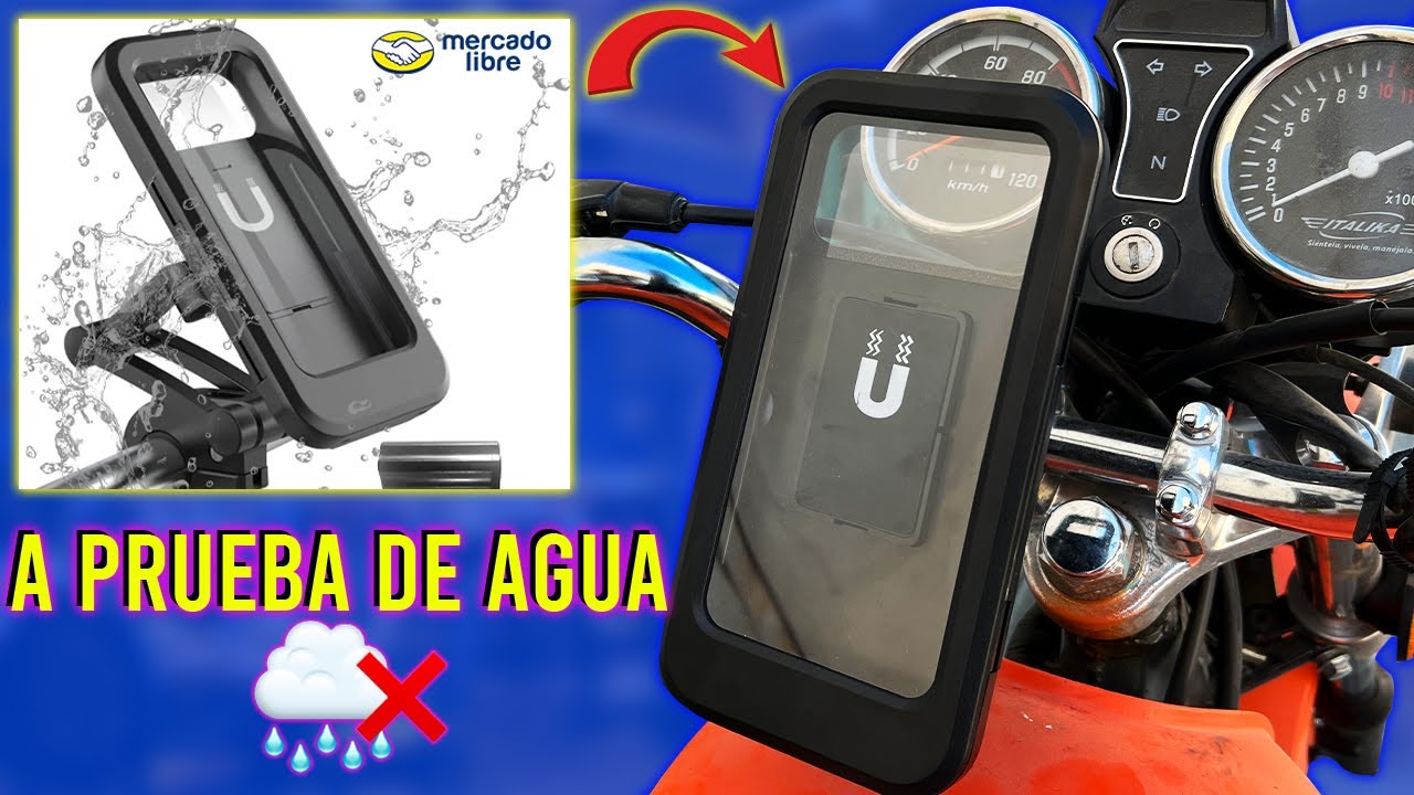 EL MEJOR SOPORTE IMPERMEABLE🌧️🚫 para tu moto (como instalarlo)