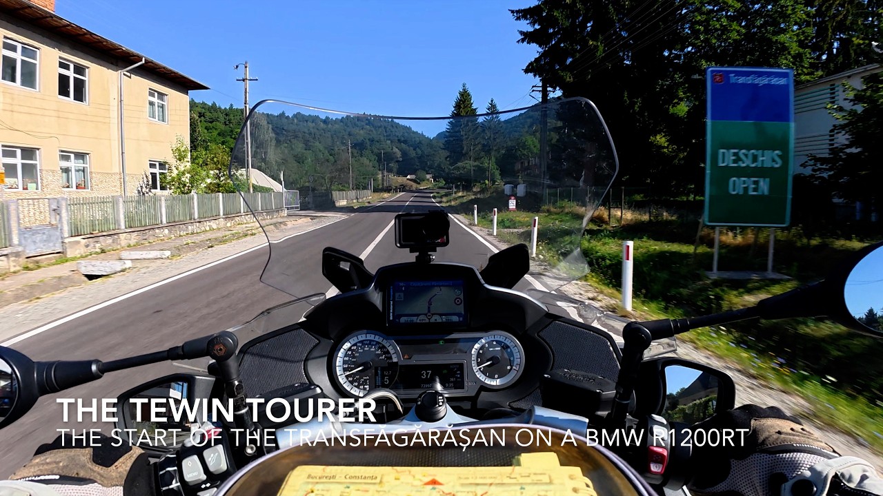The Start of the Transfǎgǎrǎșan on a BMW R1200RT - European Motorcycle Tour 2025.