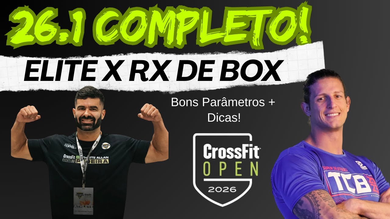 OPEN 26.1 NA PRÁTICA! Fiz o Treino com Atleta ELITE + Reps Para TOP 1%,10% e top 25% do Mundo!
