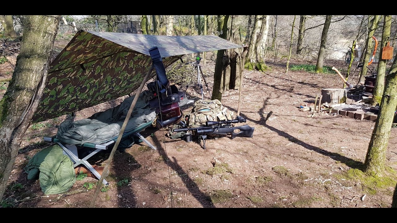4 Day Bushcraft-athon & Shooting Part 1. Basha Knots, Spirit Burner & Tips 'N' Tricks.