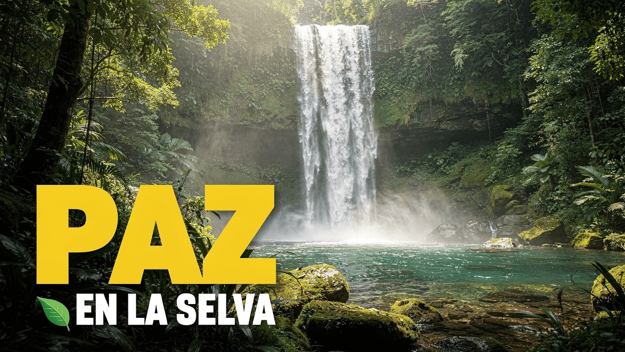 5 minutos Paisajes de la Selva 🌿 Guitarra Relajante y Sonidos de Pajaritos Vol. 2