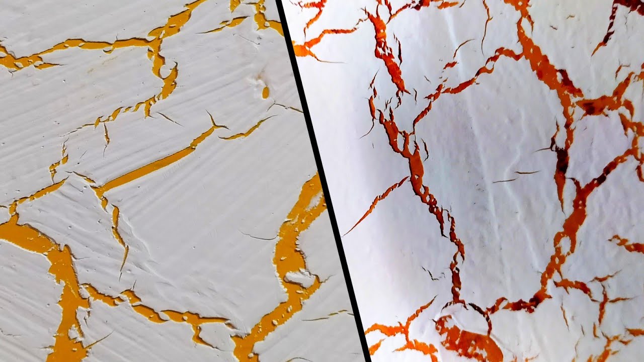 How to apply crack paint effect on wall.