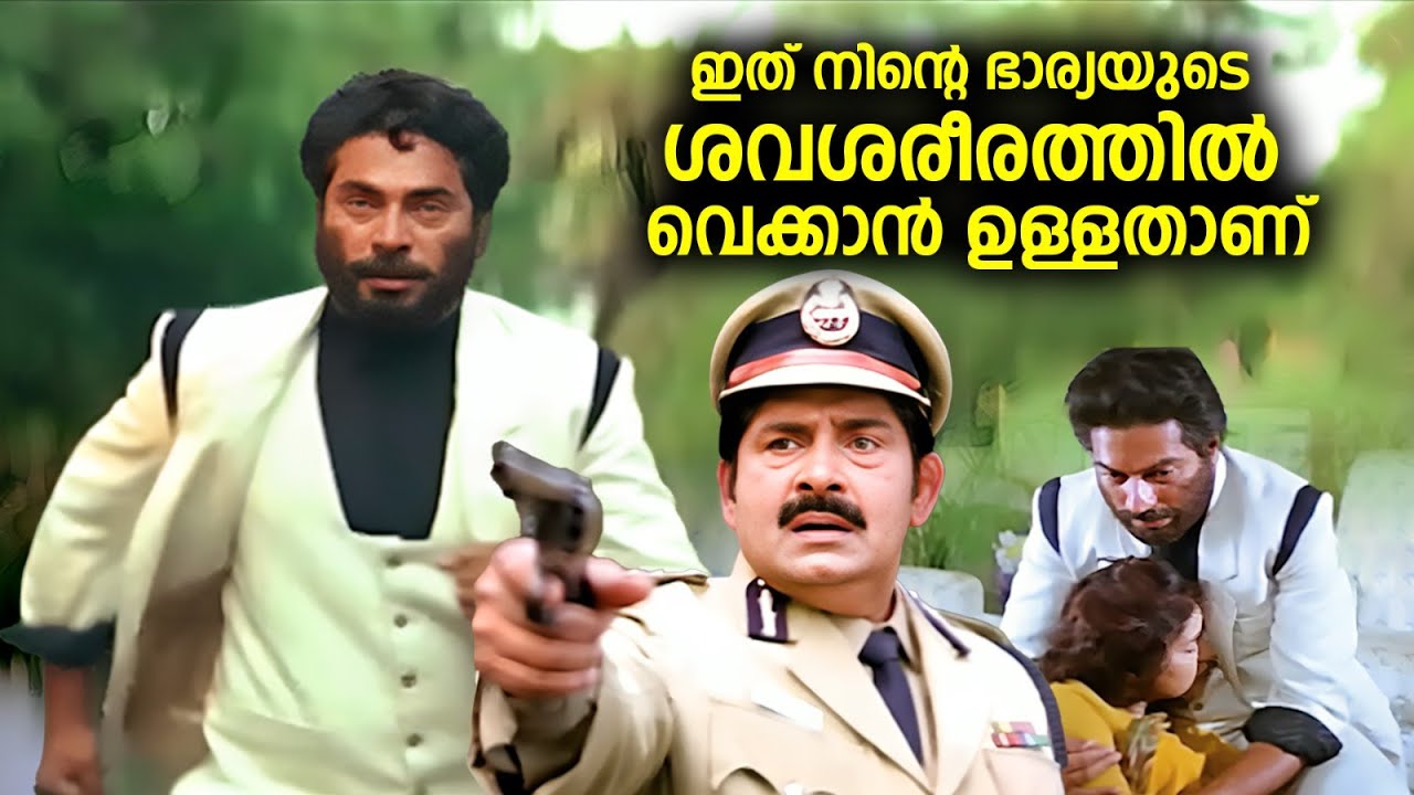 ഇത് നിൻ്റെ ഭാര്യയുടെ ശവശരീരത്തിൽ വെക്കാൻ ഉള്ളതാണ് || Samrajyam | Mammootty Action Movie Scene
