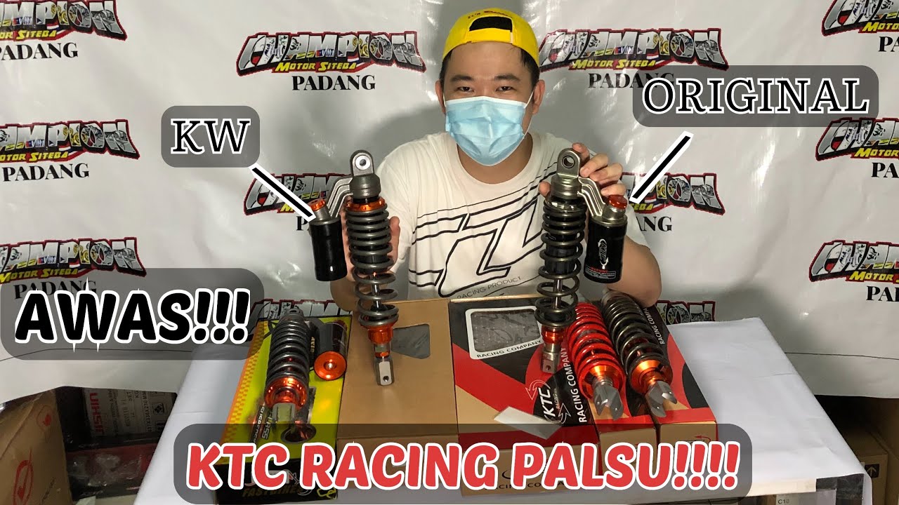 REVIEW shockbreaker RACING KTC Palsu VS Original || Jangan sampai salah PILIH!!!