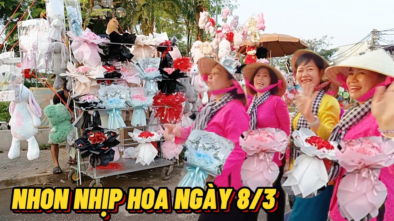 Thị Trường Hoa Ngày 8/3 Chợ Ô Môn Ra Sao - Công An Dẹp Chợ Tại Sao Đổi Thừa Youtube #trungtinhtv