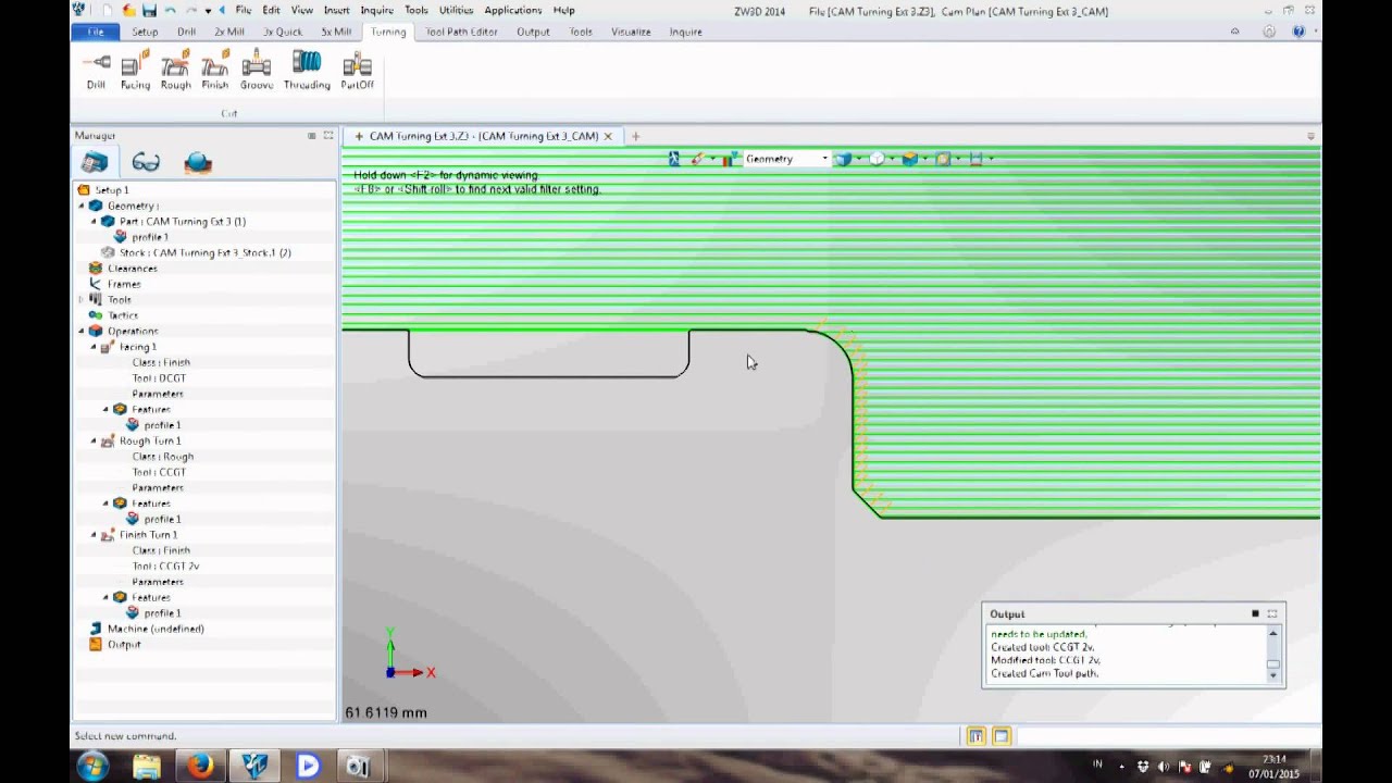 CAM Turning External ZW3D www.zw3d-indonesia.com
