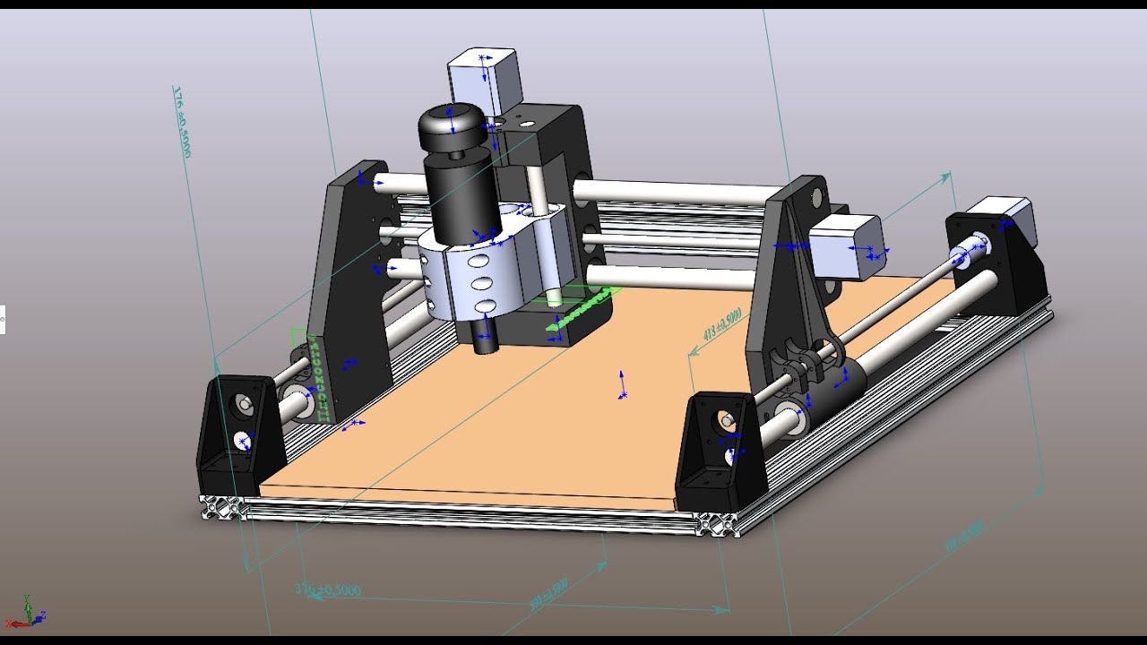 Мини фрезерный станок с ЧПУ управлением . CNC 3d printer  ПРОДОЛЖЕНИЕ