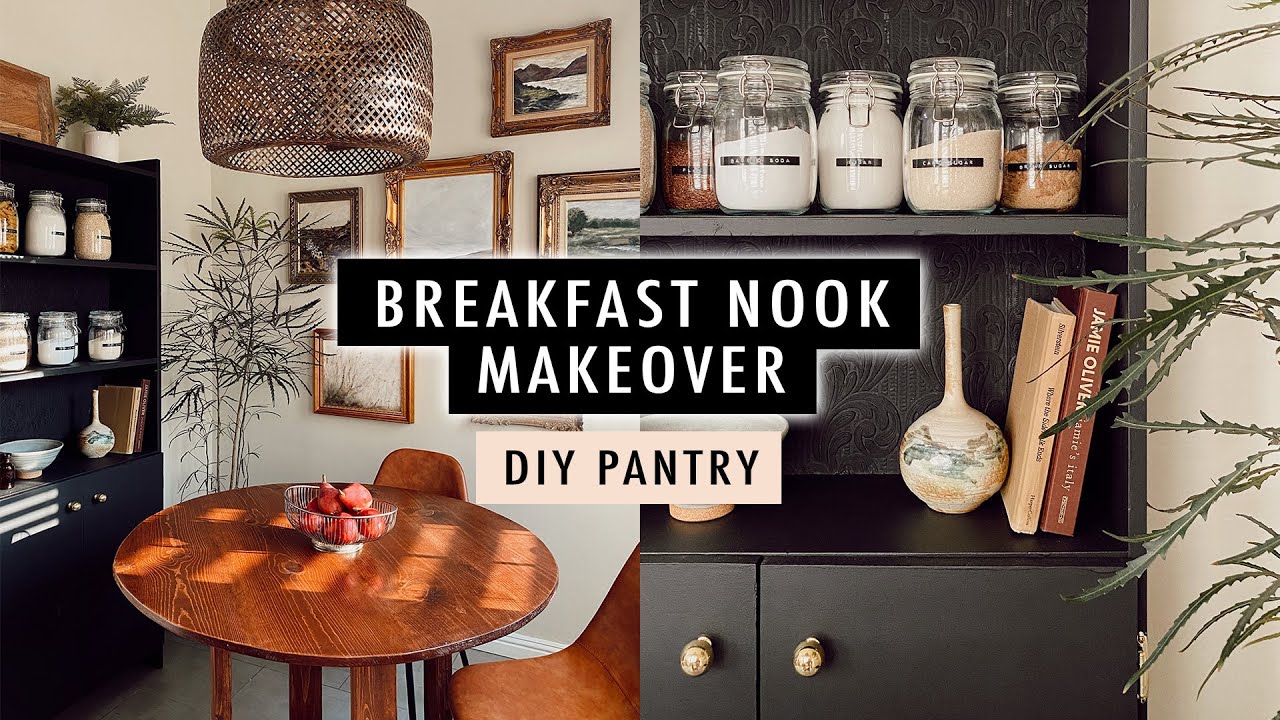 EXTREME Breakfast Nook Makeover + DIY Pantry | XO, MaCenna