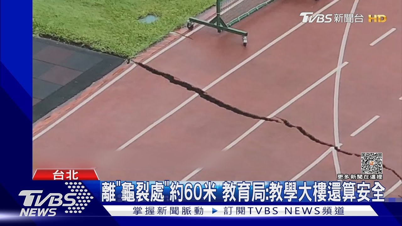 道明外僑學校「操場、圍牆」裂 逾800師生停課｜TVBS新聞 @TVBSNEWS02