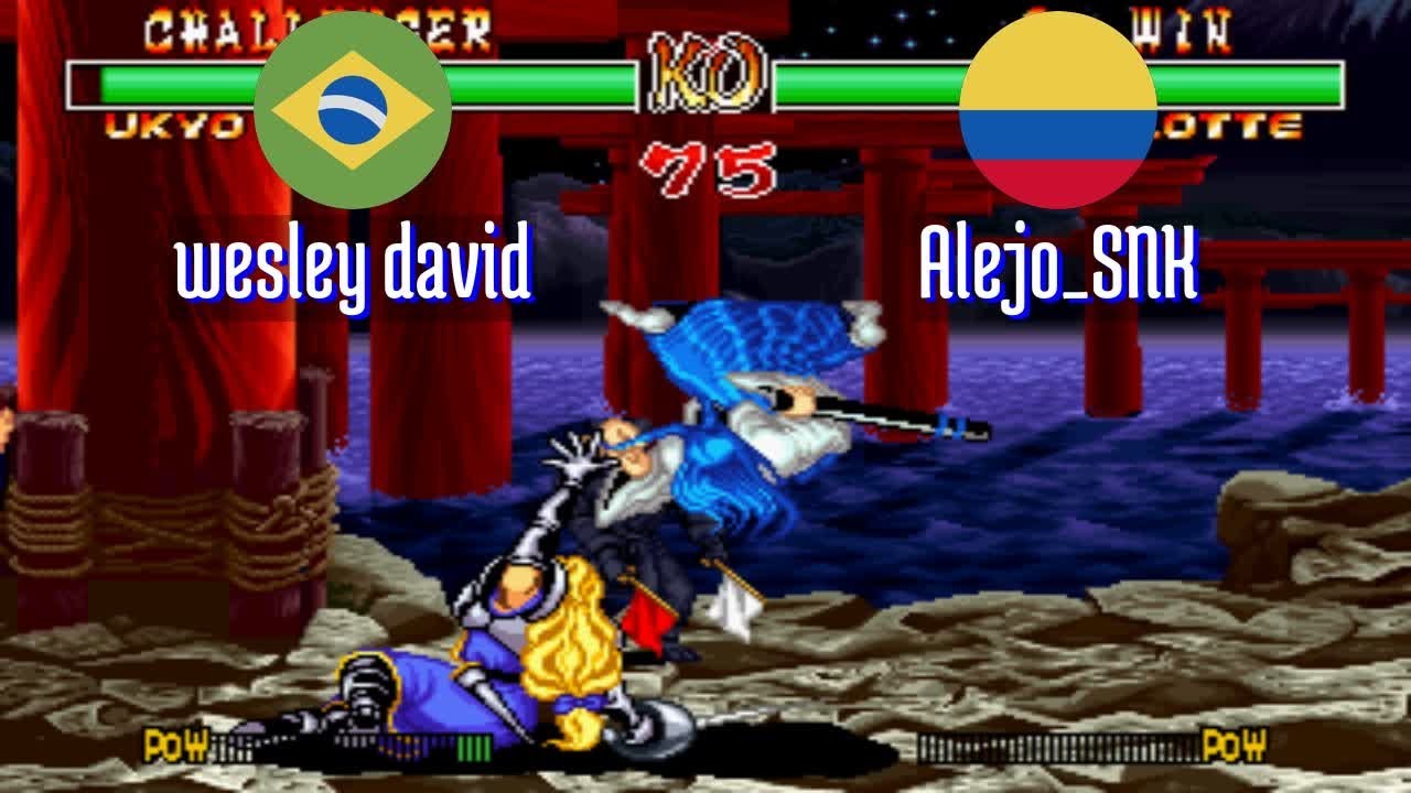 FT5 @samsho2: wesley david (BR) vs Alejo_SNK (CO) [Samurai Shodown II Fightcade] Jan 23