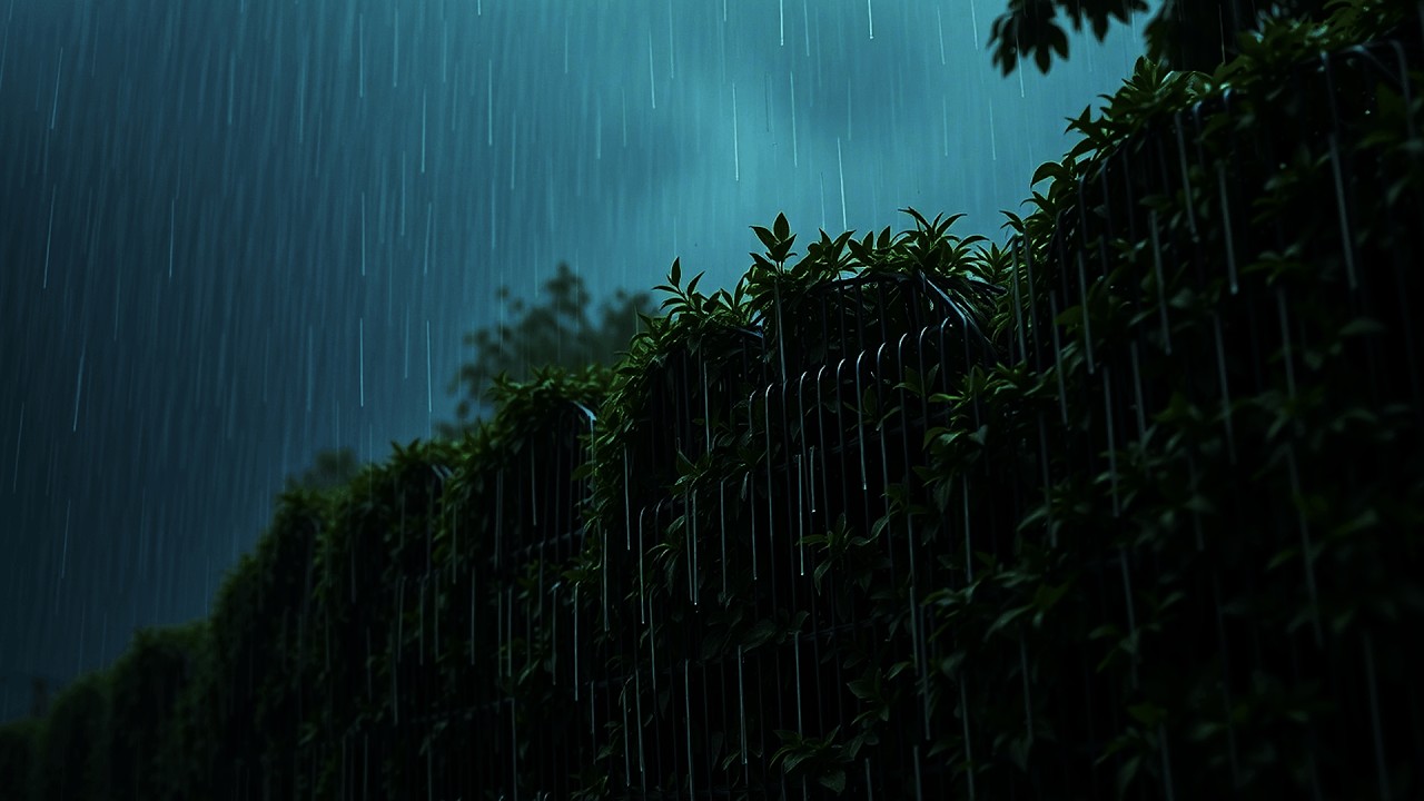 Rain on Bathroom Window 🛁 Steamy Hot Bath Ambience for Stress Relief