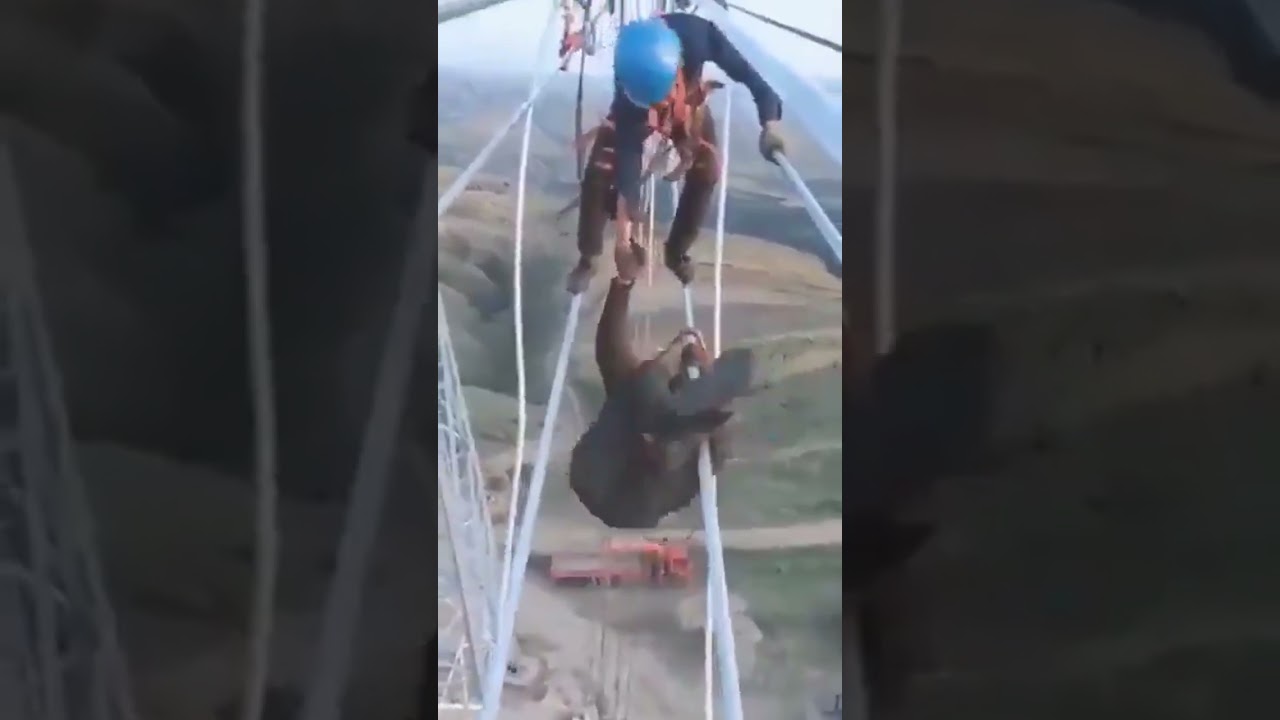 ⚡ One of the Most Dangerous Jobs | Power Line Workers at Extreme Heights 🌍