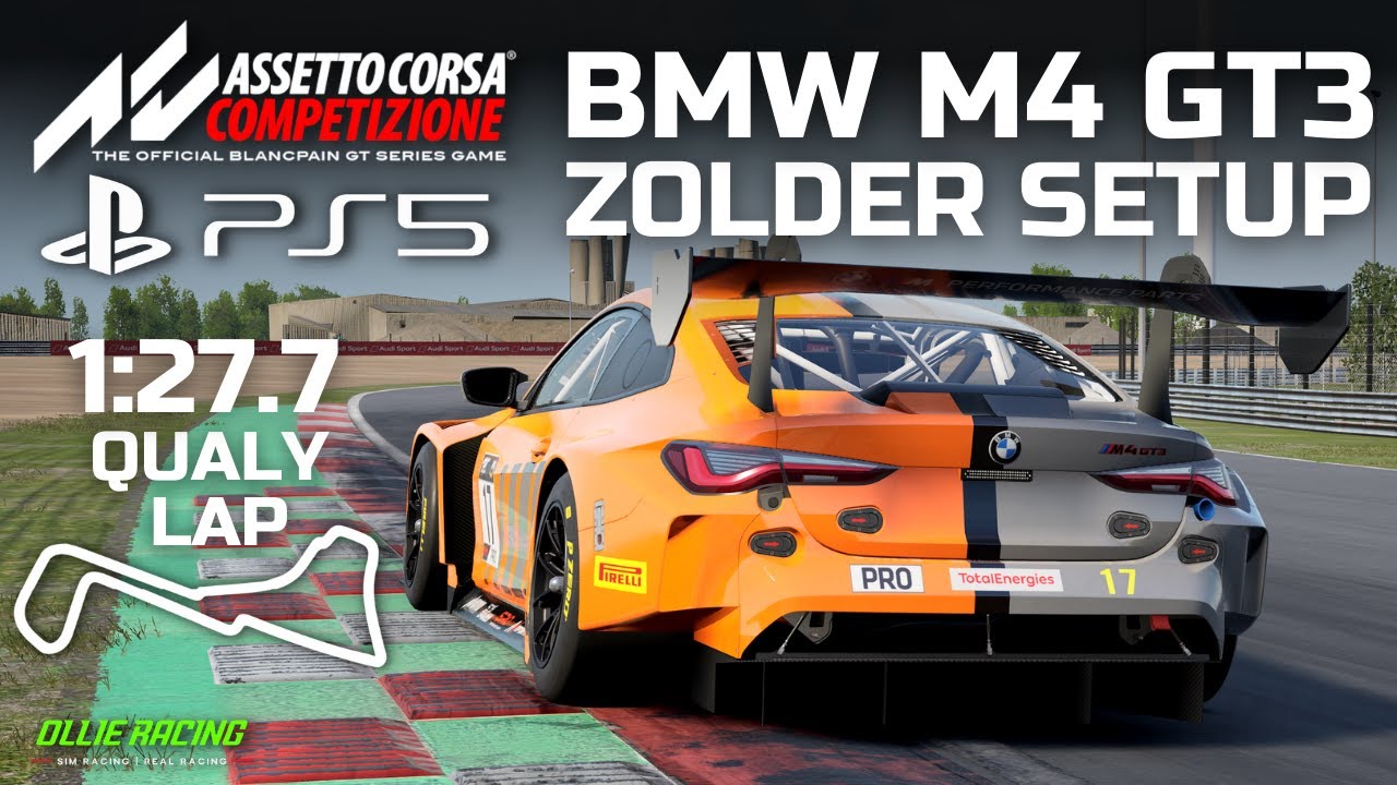 ACC on PS5: BMW M4 GT3 Race Setup - Zolder + Qualy Lap (1:27.7)