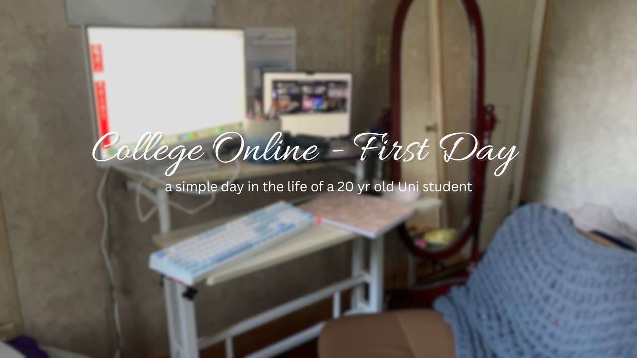Day in the Life of an Online College Student | Productive + Realistic