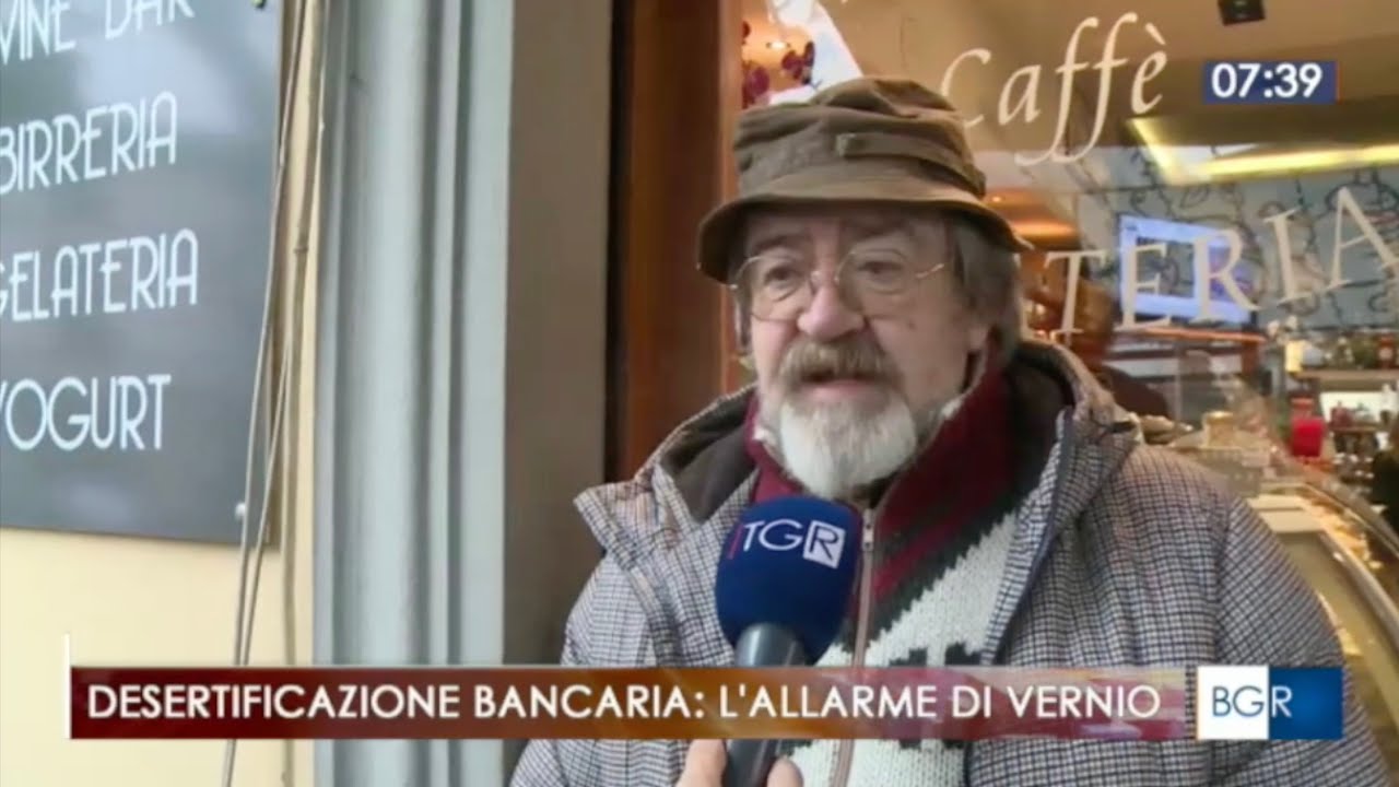 La desertificazione bancaria avanza in Toscana. Al Tgr il caso Vernio e l’Osservatorio di First Cisl