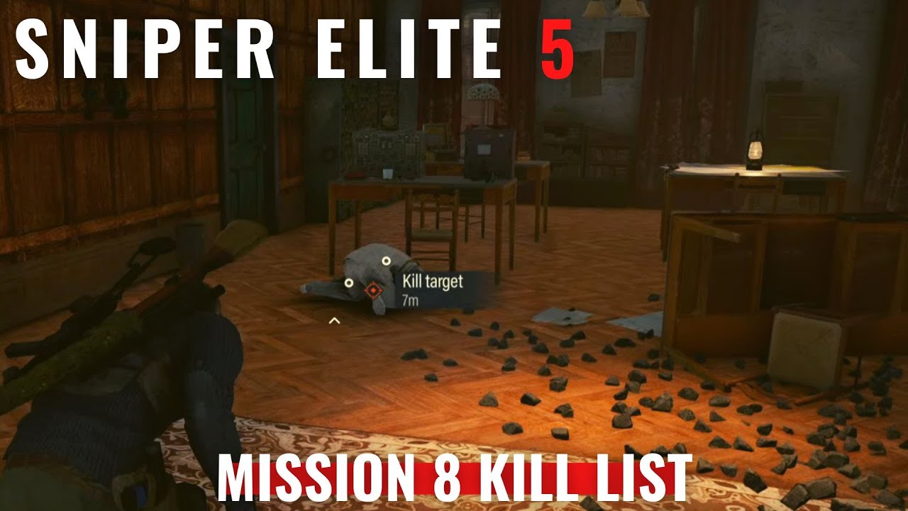 Sniper Elite 5 - Mission 8 Kill List (Shinji Yoshikawa)