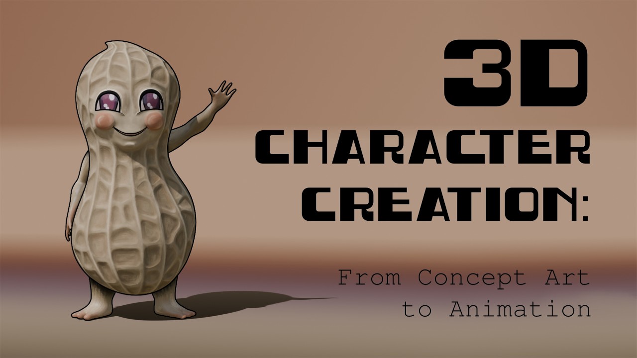 PEAT: 3d character creation process & test animation #blender #substancepainter #animation