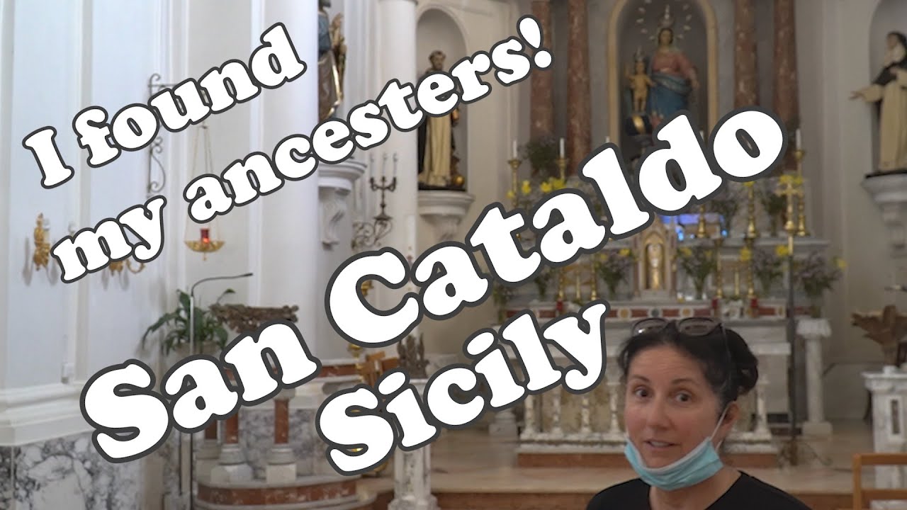 San Cataldo, Sicily. Searching for my ancestors. We found the town my grandparents were from.