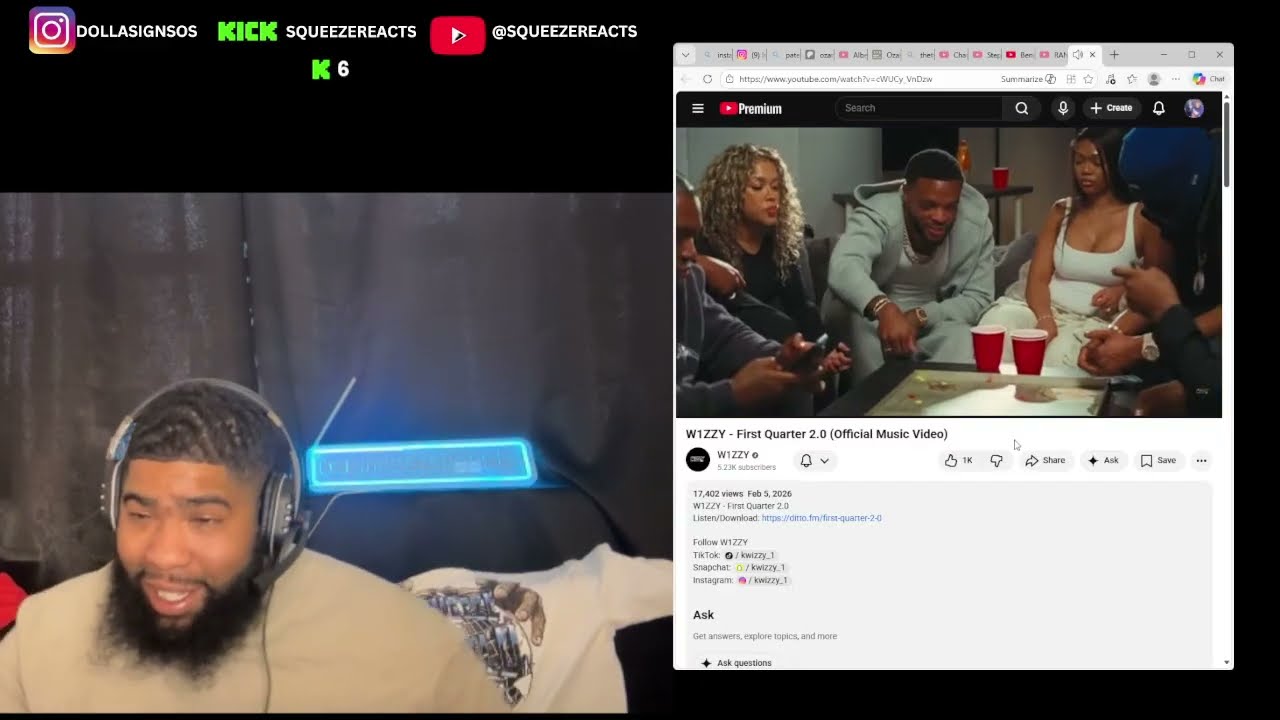 W1ZZY - First Quarter 2.0 (Official Music Video)Reaction 