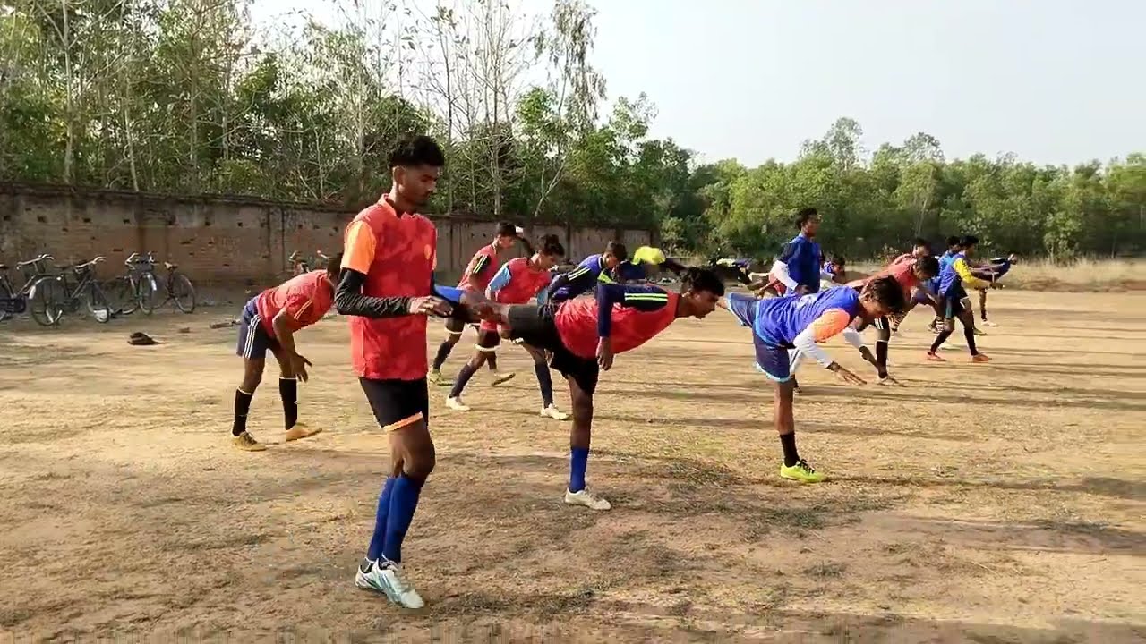 Football team practice | warm up | Dynamic shocker warm up