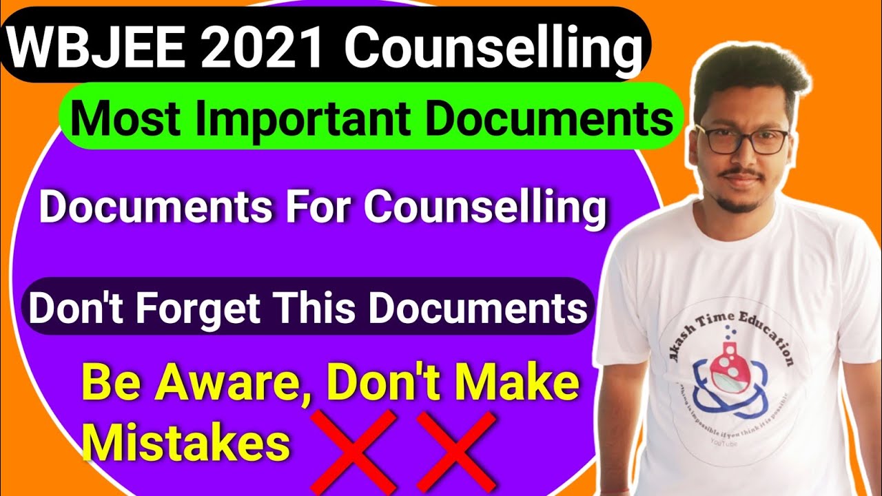 WBJEE counselling process 2021 | Most Important Documents For Counselling | Be Aware Don't Mistake❌❌