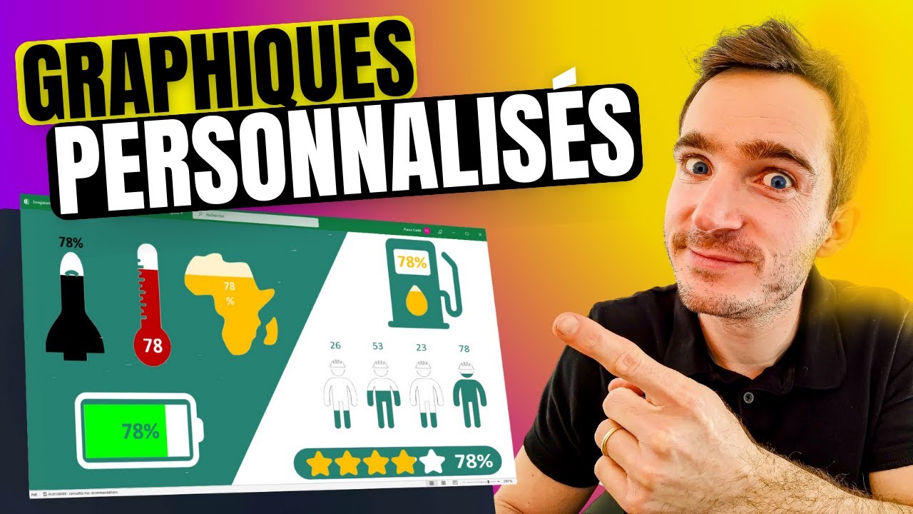 Excel : créer des GRAPHIQUES STYLÉS et ENTIEREMENT PERSONNALISÉS  en 7 minutes ! TUTO COMPLET