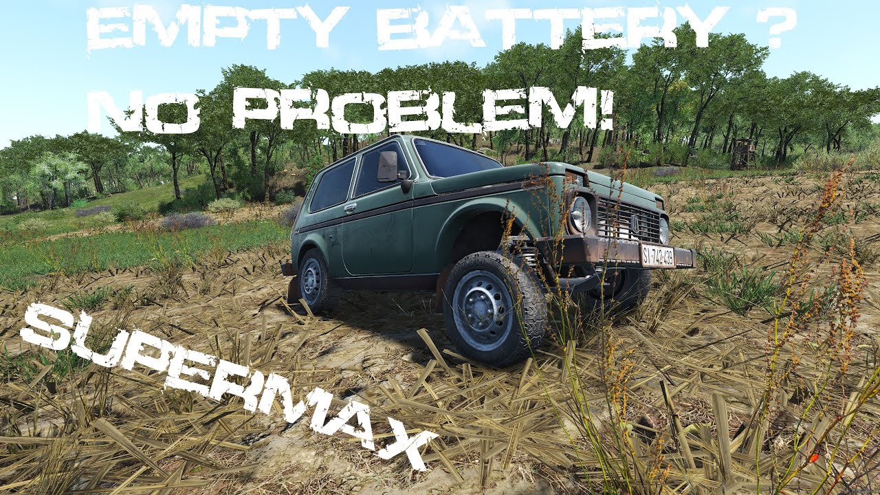 SCUM 0.9v Modular Vehicles, Empty Battery? No Problem! #scum #survival #pcgaming #supermax