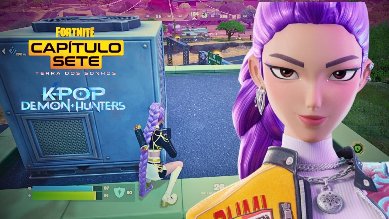 LUMI Skin Gameplay! K-Pop Style Dub on the NEW Fortnite Map (Chapter 7)