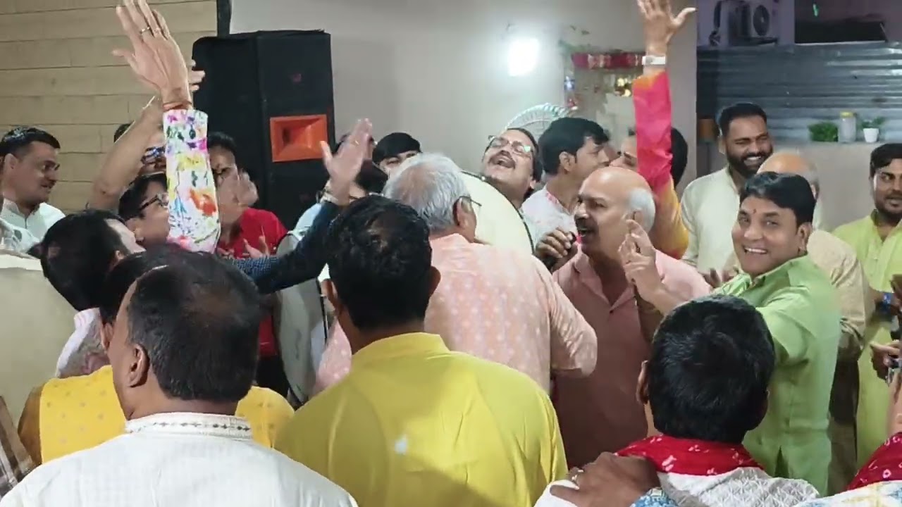 $Dilip vlogs# Shivram palli me Holi ke Bhajan Happy Holi to all 