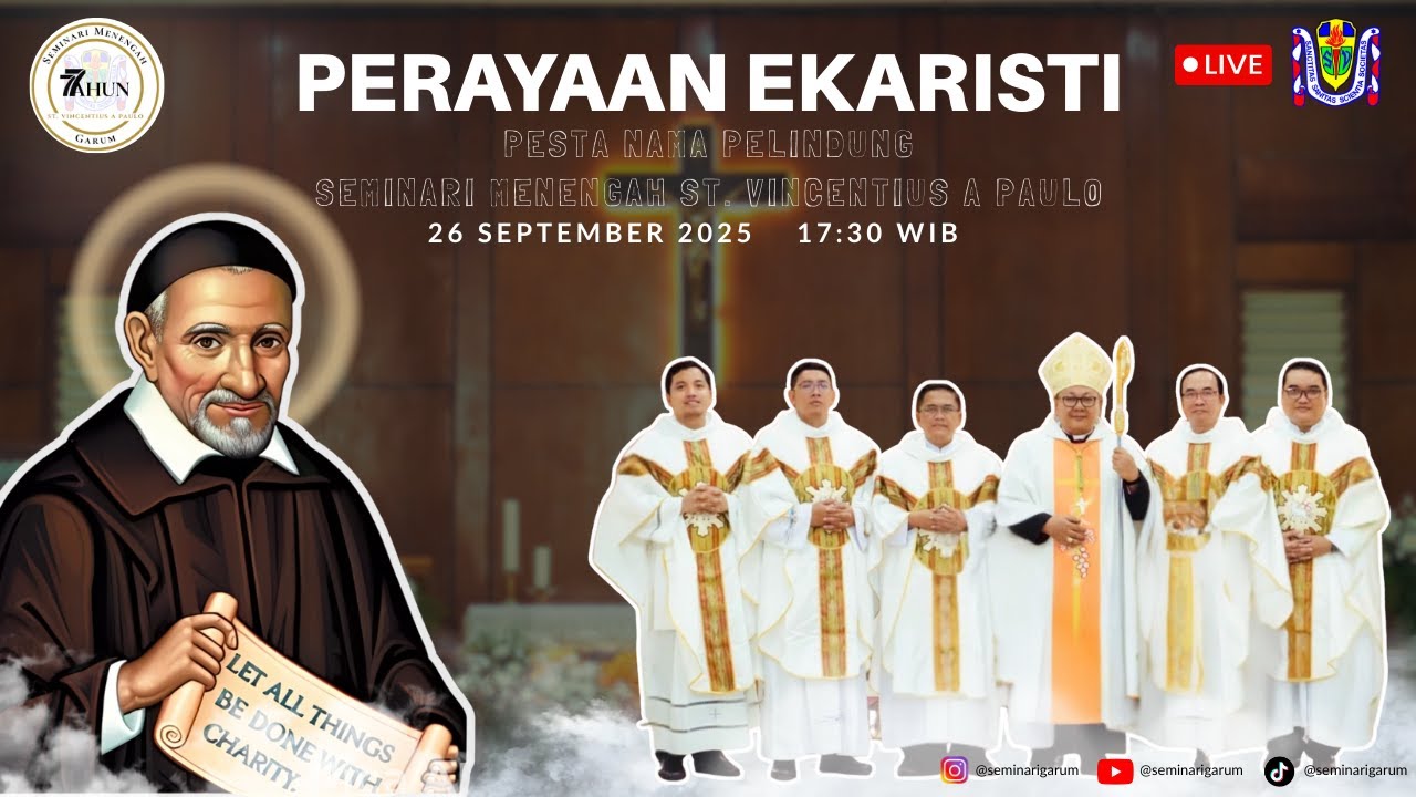 MISA PESTA NAMA PELINDUNG SEMINARI MENENGAH ST. VINCENTIUS A PAULO, GARUM
