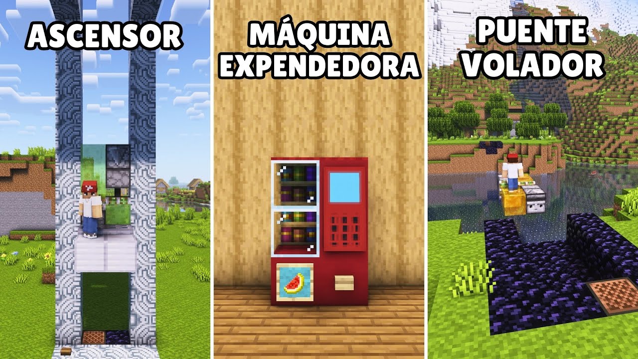 10 Artilugios de REDSTONE que DEBES tener en Minecraft (Tutorial 1.21)