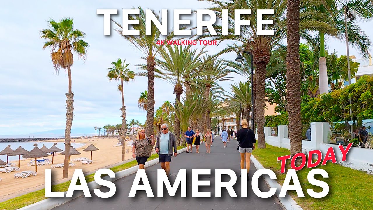 TENERIFE LAS AMERICAS Morning Walk 🇮🇨 Vibe & Weather | 4K