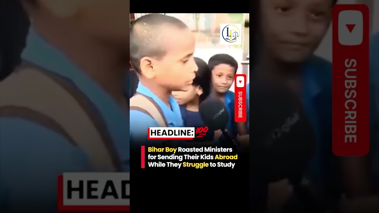 &ldquo;Why Do Ministers Send Their Kids Abroad?&rdquo; Bihar Boy&rsquo;s Question Sparks Debate On Education 😳