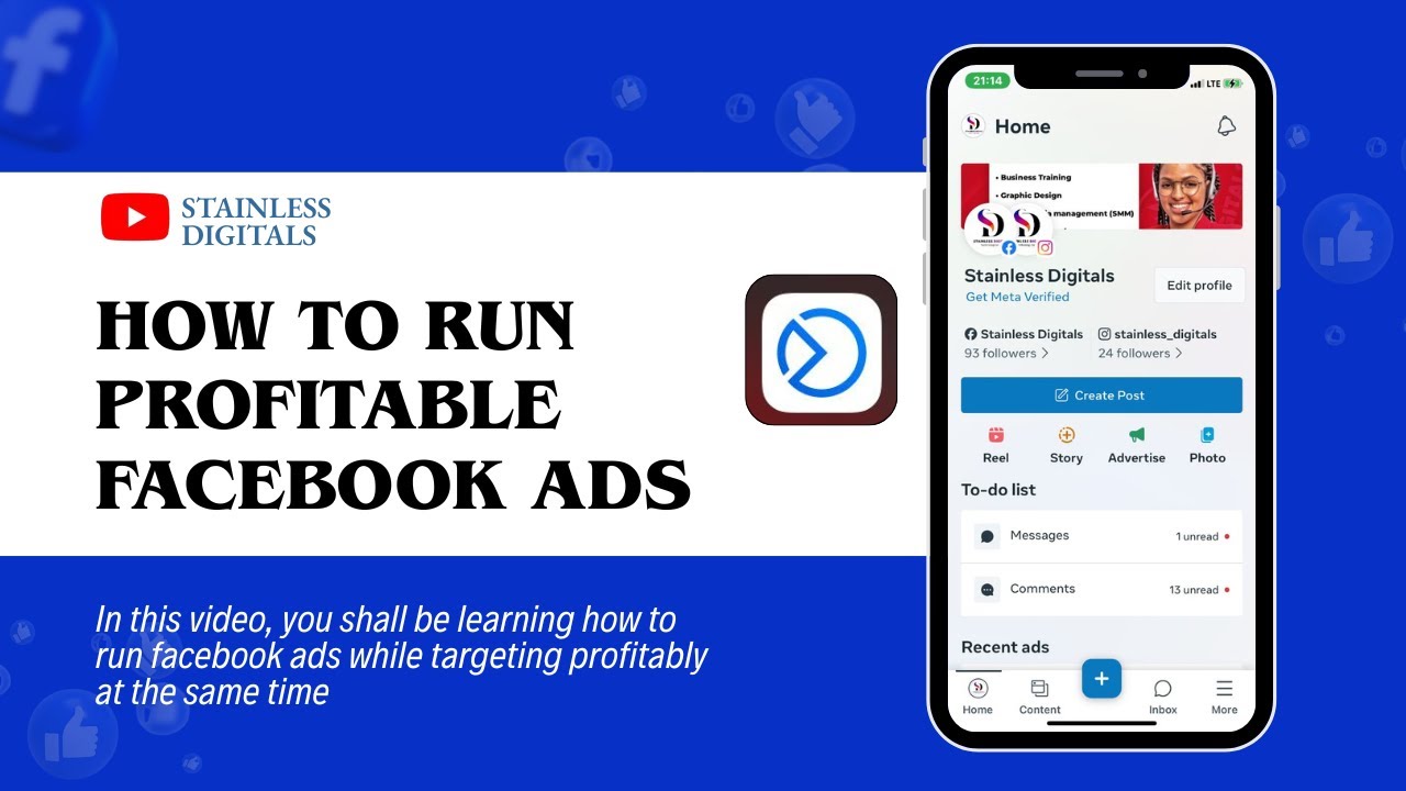 HOW TO RUN PROFITABLE FACEBOOK ADS #facebookadstutorial #tutorial
