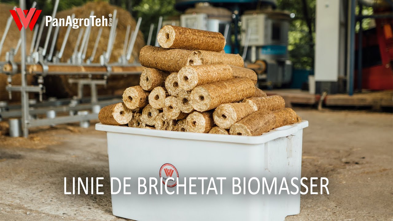Prezentare linie brichetat paie/ resturi vegetale BIOMASSER MULTI